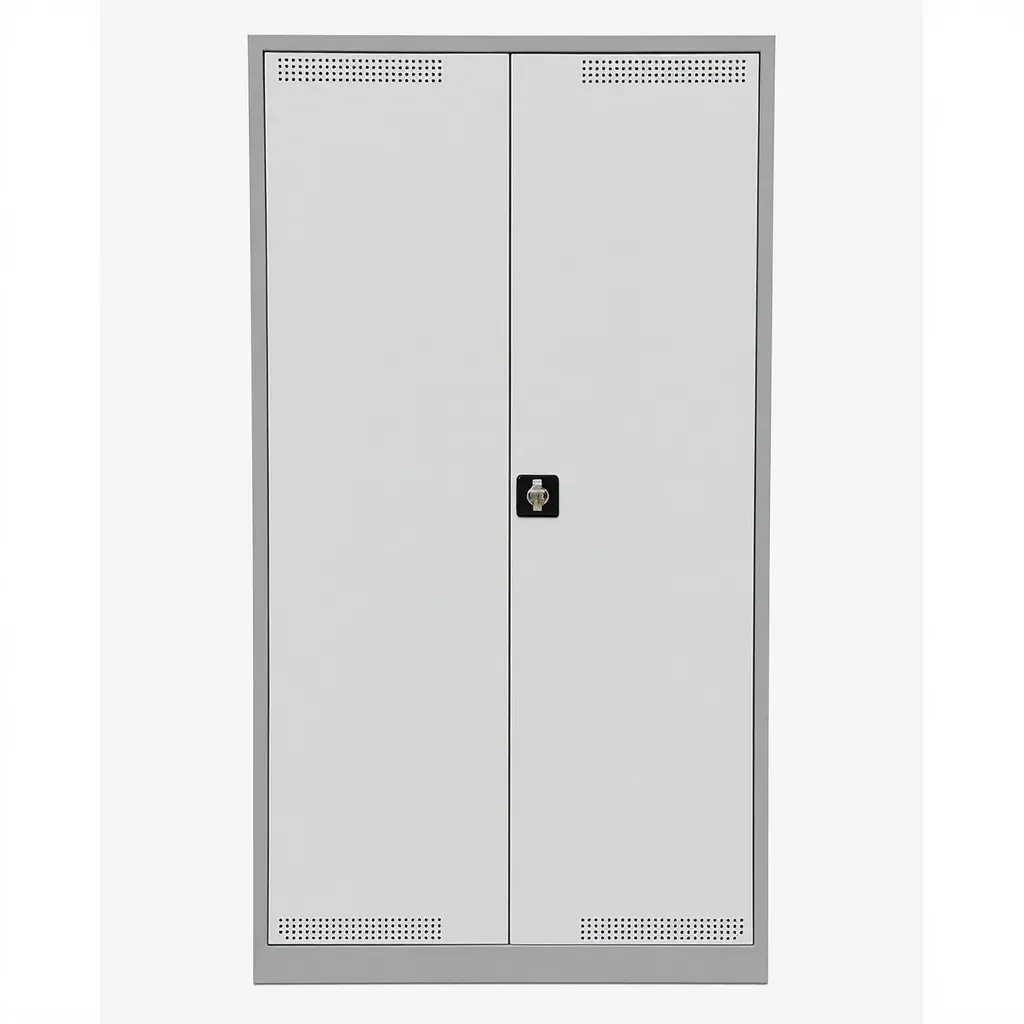 Gefahrstoffschrank 92 cm mit verzinkten Wannenböden Ansicht 4